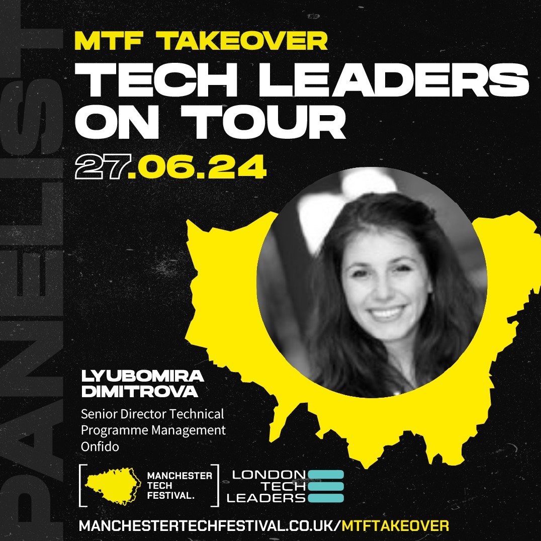 London Tech Leaders (@ldntechleaders) on Twitter photo 🙌 Manchester Panel Profiles! 🙌
We are thrilled to have Lyubomira Dimitrova, Senior Director Technical Program Management at <a href="/Onfido/">Onfido, an Entrust company</a> , on our 'Tech Leaders on Tour' Panel! 🎉
Find our more & register here: lnkd.in/e2BxnYia 🙌 Manchester Panel Profiles! 🙌
We are thrilled to have Lyubomira Dimitrova, Senior Director Technical Program Management at <a href="/Onfido/">Onfido, an Entrust company</a> , on our 'Tech Leaders on Tour' Panel! 🎉
Find our more & register here: lnkd.in/e2BxnYia