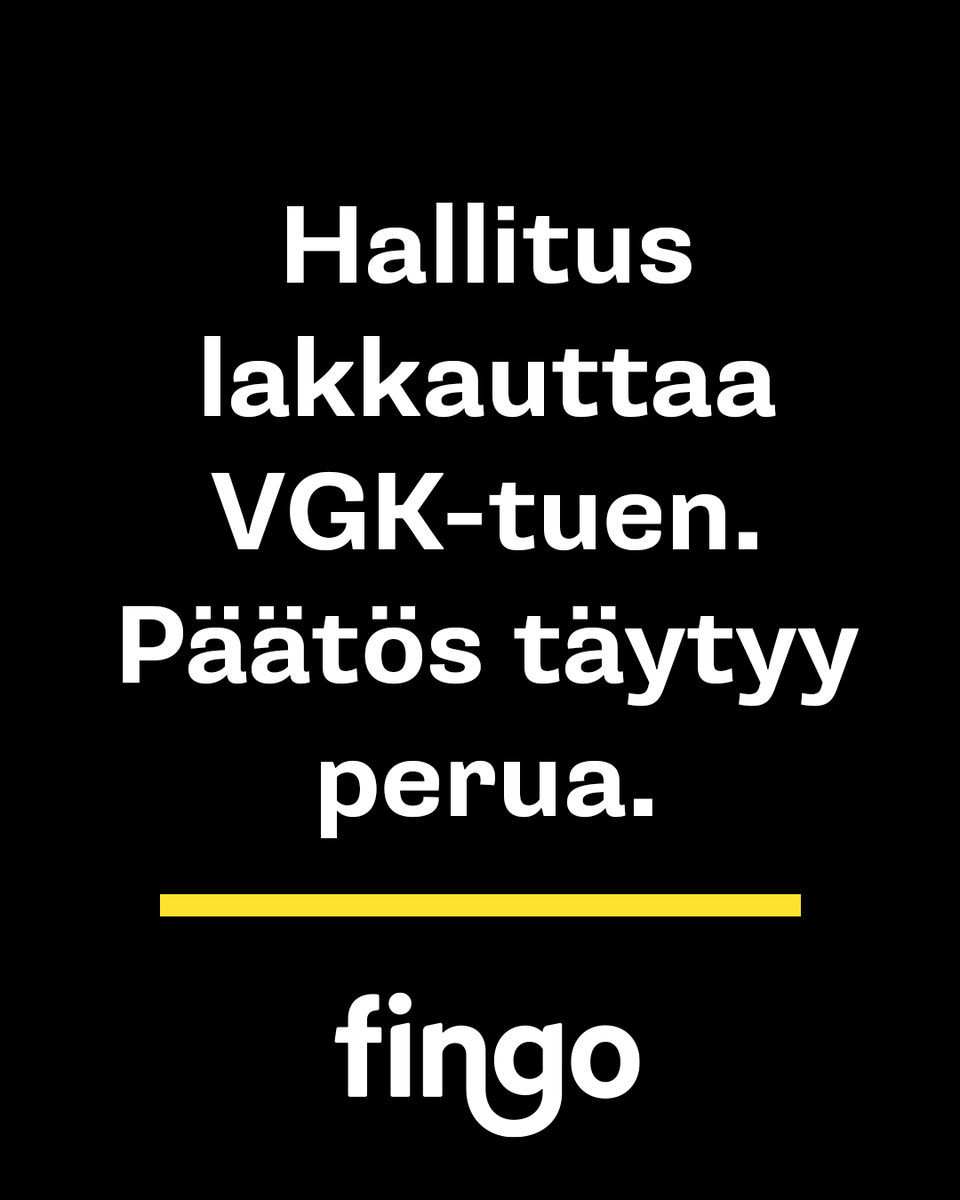 FingoFi's tweet photo. Meillä on synkkiä uutisia. Hallitus on lakkauttanut viestintä- ja globaalikasvatustuen (VGK) tämän vaalikauden ajaksi. Päätös on valtava pettymys, ja se tulisi perua. 1/10 https://t.co/92uGirJzSq