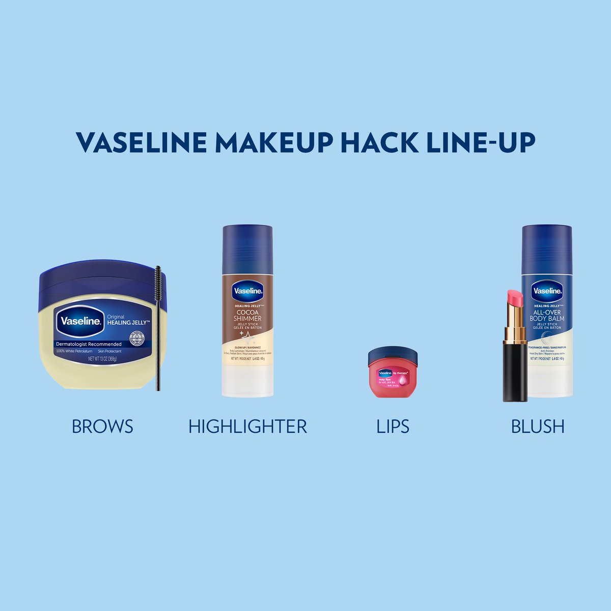 The ultimate quick guide to Vaseline makeup hacks 💋 ​

From using Healing Jelly to tame brows to creating the perfect glowy blush with lipstick and our Jelly Stick, what's your favorite way to use Vaseline in your beauty look? ✨

#Vaseline #BeautyHacks #DIYBeauty #MakeupHacks
