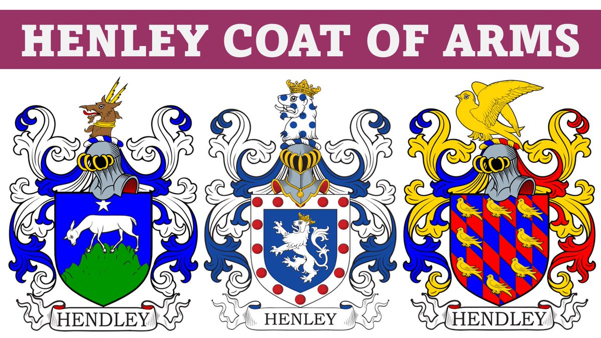 Video explaining the #HENLEY #COATOFARMS
youtu.be/Z0EYYYp3cEI?si…

#familycrest #genealogy #ancestry #surnames #lastnames #history #familyhistory #familytree #surnamehistory