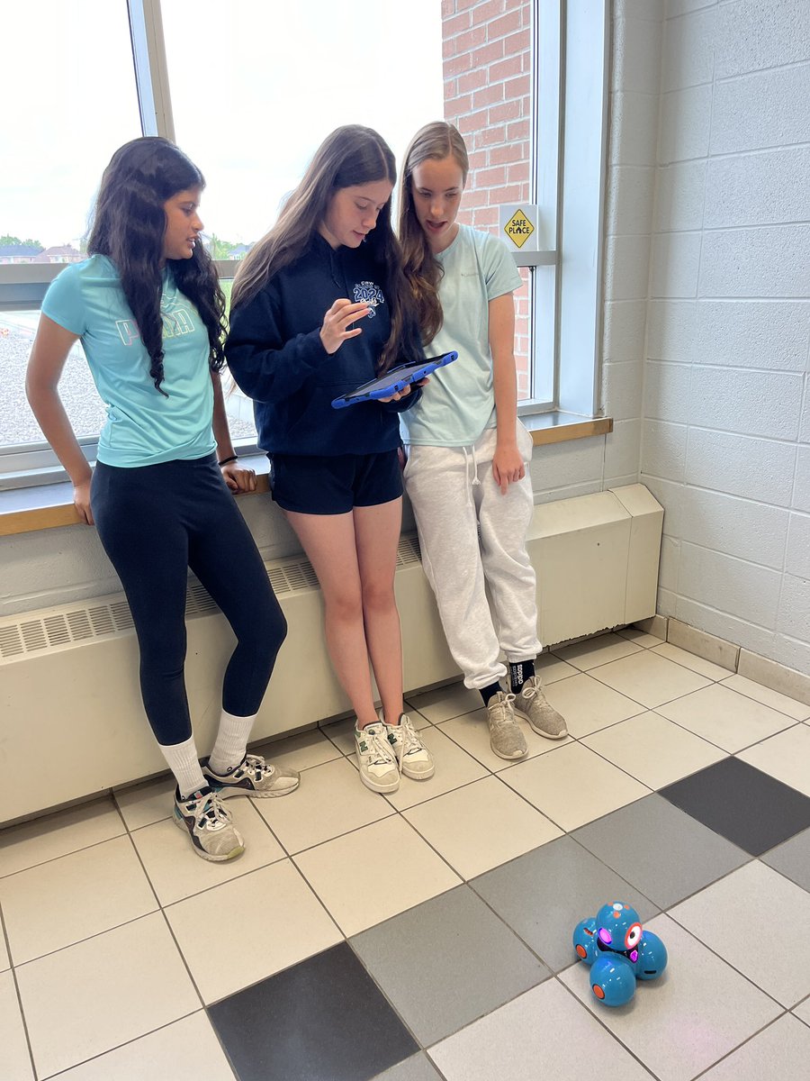 We are having so much fun with the Dash Robots this morning! 8s have been programming their bots to talk, drive through the hallways, and even do a little dance too. Coding is the best! 😁 <a href="/CRWPS/">Captain R. Wilson</a>