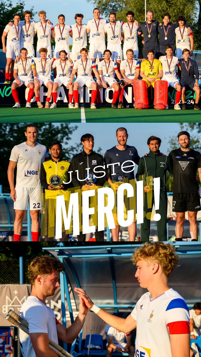 𝗝𝘂𝘀𝘁𝗲 𝗠𝗘𝗥𝗖𝗜 ! 🇫🇷 

Nos Bleus s'inclinent en finale de cette 𝑵𝒂𝒕𝒊𝒐𝒏𝒔 𝑪𝑼𝑷 🏆face à la Nouvelle-Zélande 🇳🇿

Rendez-vous en juillet pour les Jeux Olympique🏑

𝐀𝐋𝐋𝐄𝐙 𝐋𝐄𝐒 𝐁𝐋𝐄𝐔𝐒 🔵⚪️🔴