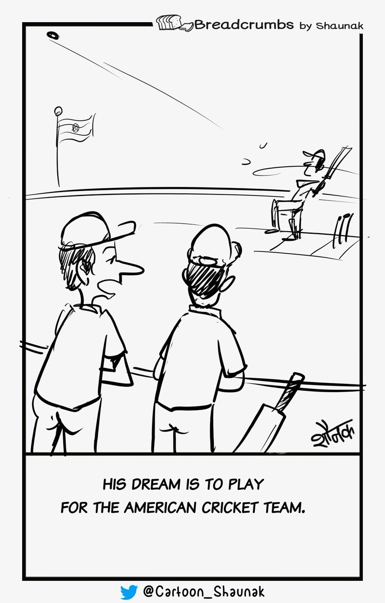 Cartoon_Shaunak's tweet image. #trending #cricketinusa #ICCT20WC #america #cricket