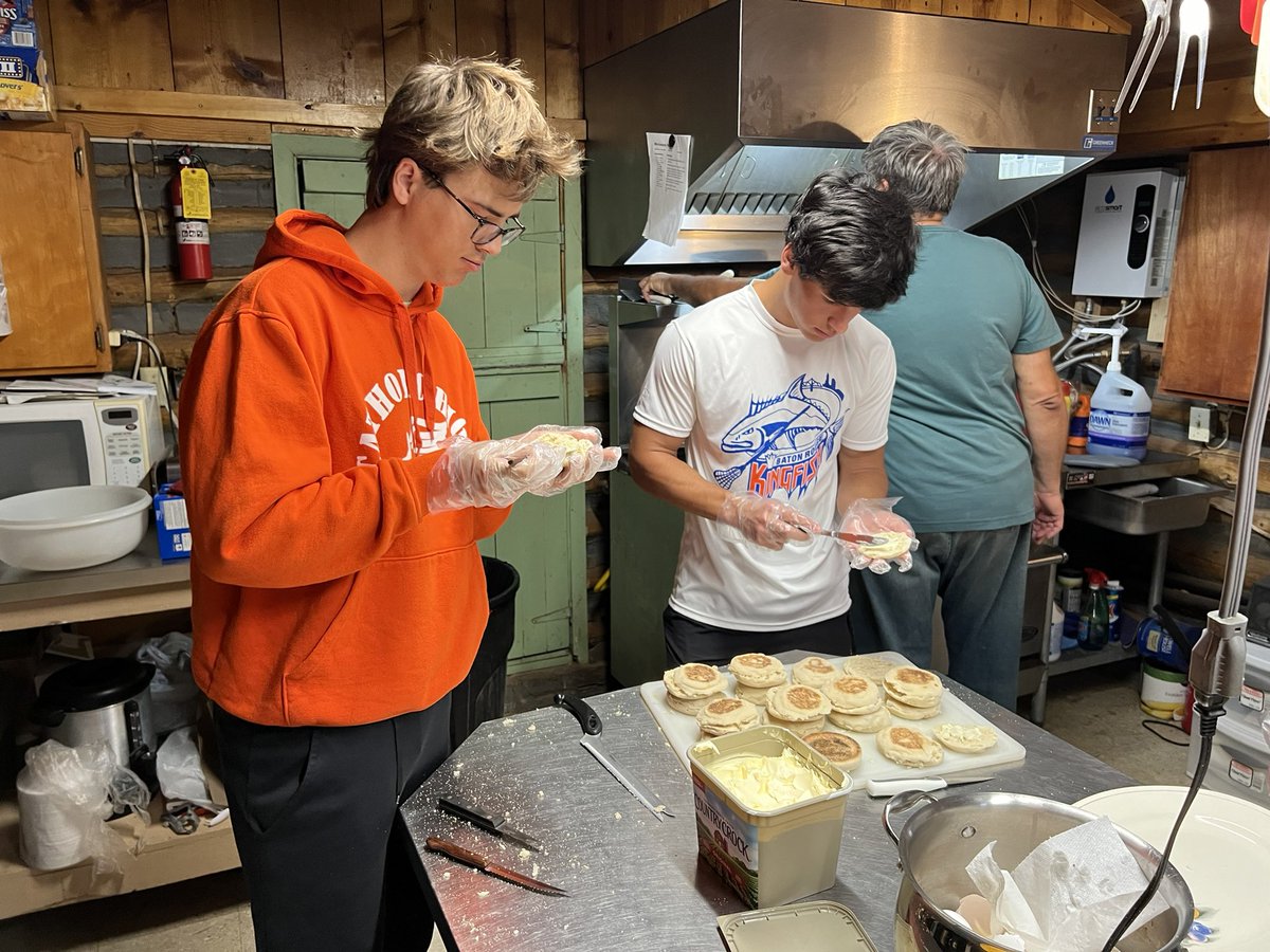 CHSBRmissions's tweet photo. Some of the boys decided to take care of breakfast this morning! #BreakfastBoys #Klagetoh2024 https://t.co/7L3r6btA5D