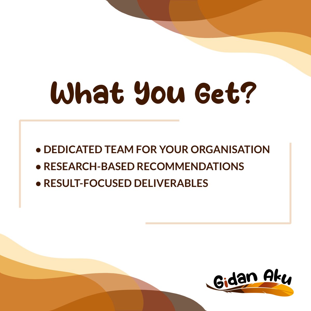 Want more?  Gidan Aku will definitely deliver.

#gidanaku #adagency #advertising