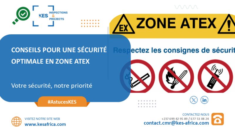 KES_AFRICA's tweet photo. [#AstucesKES]🛠️💥 Assurez une sécurité optimale en zone ATEX   
 
1. Identifiez les sources potentielles d'ignition et les zones à risque.

2. Assurez la conformité aux normes ATEX pour les équipements et les lieux de travail.

#KESAFRICA #KESInspections&amp;Projects #ATEX https://t.co/8NP16JjfmQ
