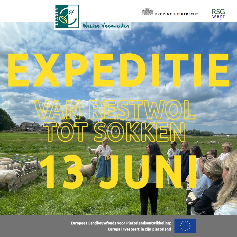 Ontdek hoe in Baambrugge wordt gewerkt aan een regionale korte keten rond Nederlandse wol! Op donderdagavond 13 juni van 19:30 tot 21:00 uur gaan we op Expeditie LEADER naar het project Van Restwol tot Sokken. 

In dit project werkt initiatiefnemer Reina Ovinge samen met schap...