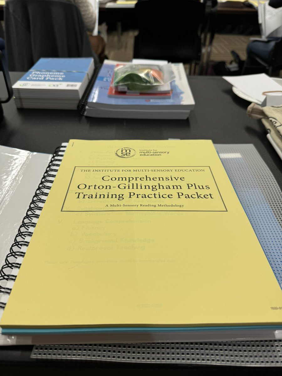 Could not be more excited for this <a href="/IMSEOG/">Institute for Multi-Sensory Education</a> training! Thank you to  <a href="/MapleDaleElem/">Maple Dale Elem</a> and <a href="/SycamoreSchools/">Sycamore Schools</a> for the opportunity! 💚💛 Day 1- Let’s do this!! 🤓