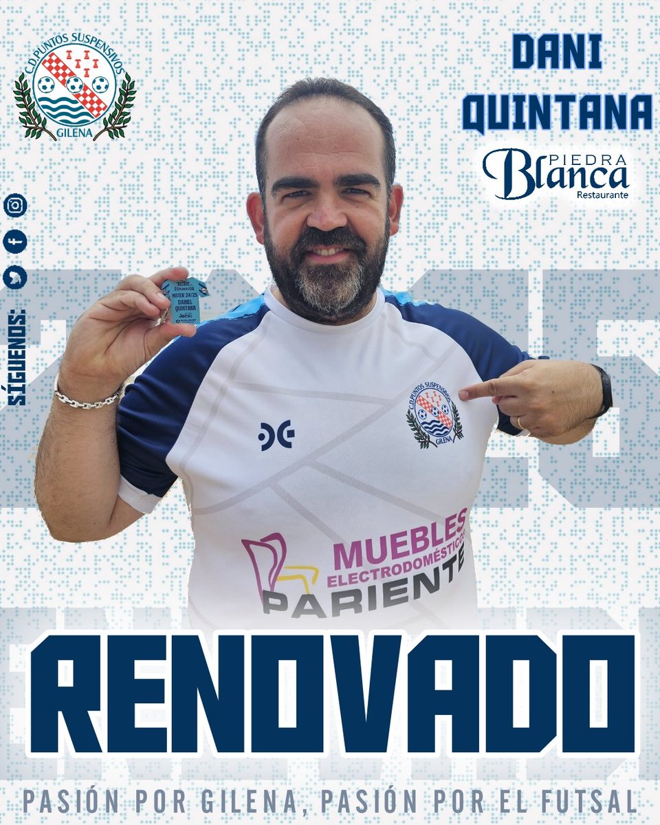 PUNTOS_GILENA's tweet photo. 😢 No queremos llorar, no queremos llorar🥲

🫶El entrenador que ha conseguido las dos mejores puntuaciones de la historia, el entrenador que ha marcado una época, el entrenador que siente el escudo como un gilenense más.

EL ENTRENADOR

#PasionporGilena
#Pasionporelfutsal https://t.co/Lsskl6Xgi6