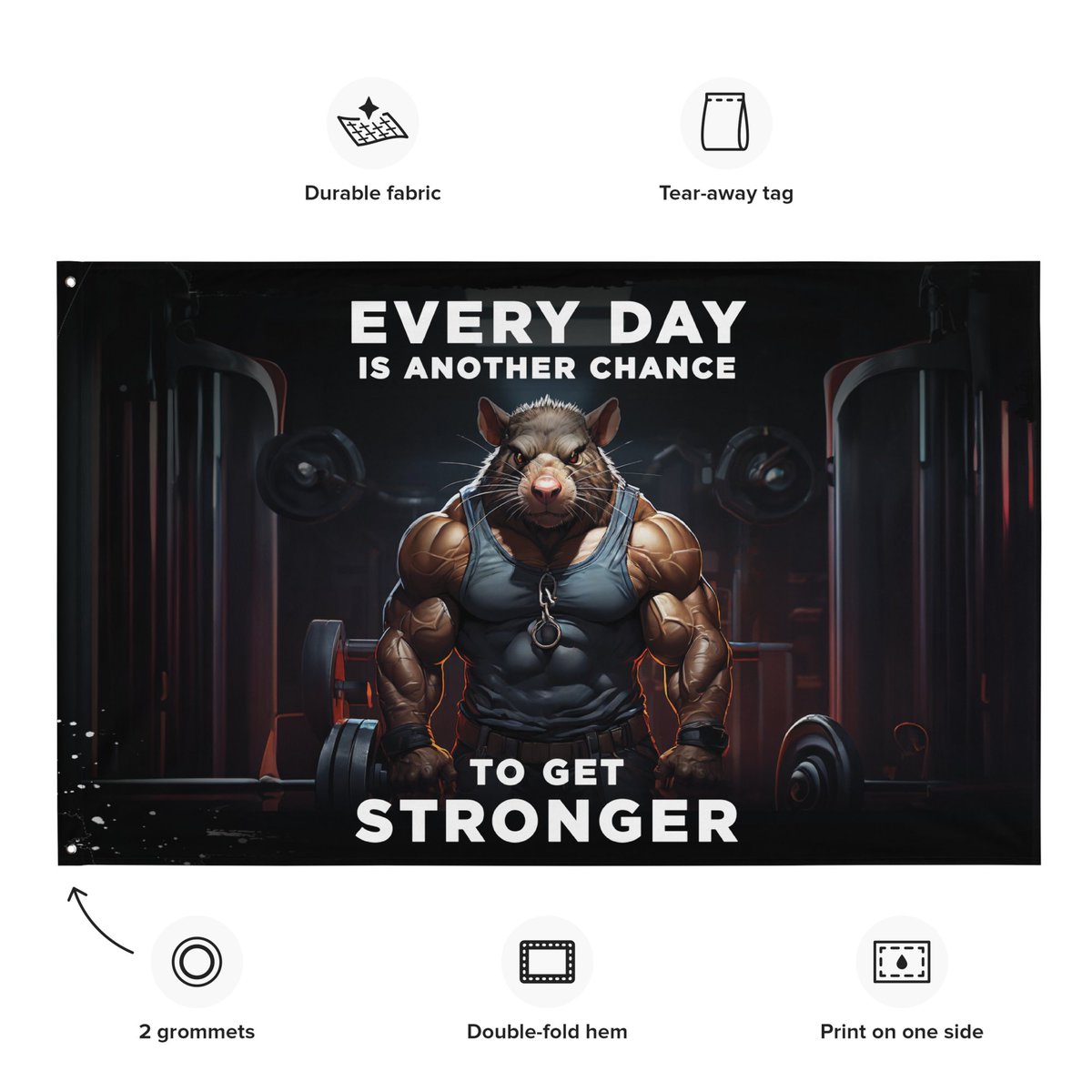 alessapetrova's tweet photo. Mighty Gym Rat Empowering Fitness Flag / Gym wall decor by DesignByAlexaa 🔥👉https://t.co/XxZRewyZuI 💪 via @Etsy #gymrat #gym #gymwear #fitnessfirst #gymdecor #motivation #workout #gymbuff #bodybuilder #fitnessdecor #inspiration #gymwallart #sporttrainer #wallart #walldecor https://t.co/AgVKterkeP