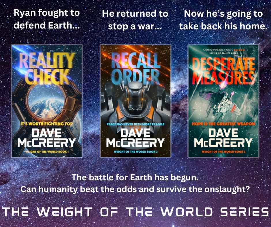 DaveMcCreery's tweet photo. A relentless enemy threatens Earth, unlike any humanity has faced before.

How far are you willing to go to save everything you care about?

Ryan's about to find out.

Available in paperback, ebook, and on KU.

#scifibooks #bookseries #booksbooksbooks https://t.co/Ld2wgrAYST