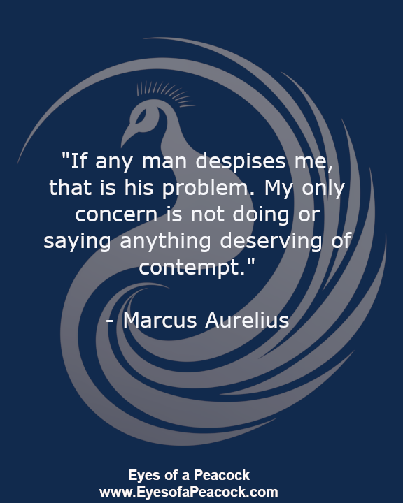 Your focus should be on maintaining your own integrity. Ensure that your actions and words are honorable and not deserving of contempt.

#stoicism #MondayMotivation #motivationalquote #MotivationalWisdom  #happiness #begood #lovelife