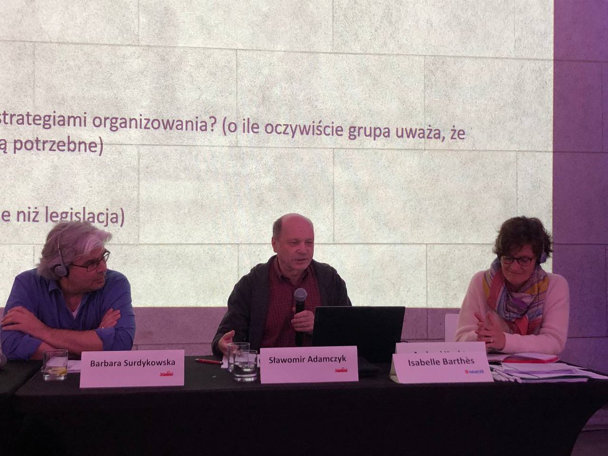 industriAll_EU's tweet photo. The state can’t stay neutral when it comes to creating an enabling framework for sectoral collective bargaining and social dialogue” explains @IsabelleBarthes at our #EMWD national seminar in Poland🇵🇱 

We need more financial incentives for employers to sit at the bargaining table and social conditionality on all public funds is key for this 👉🏼 this must become a reality in #Europe and we look at the new MEPs to implement this demand in their new mandate