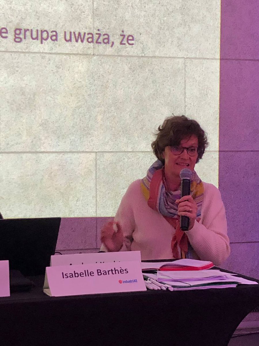 industriAll_EU's tweet photo. The state can’t stay neutral when it comes to creating an enabling framework for sectoral collective bargaining and social dialogue” explains @IsabelleBarthes at our #EMWD national seminar in Poland🇵🇱 

We need more financial incentives for employers to sit at the bargaining table and social conditionality on all public funds is key for this 👉🏼 this must become a reality in #Europe and we look at the new MEPs to implement this demand in their new mandate