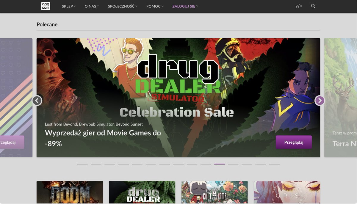 .<a href="/DDSSimulator/">Drug Dealer Simulator Series</a> Celebration Sale on <a href="/GOGcom/">GOG.COM</a> ‼️

Celebrate with us and grab games up to 89% OFF!