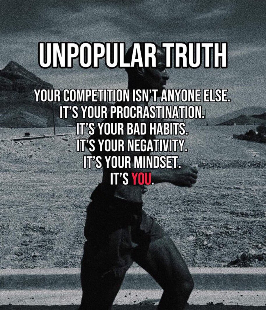 It’s you!

True for coaches and athletes.
