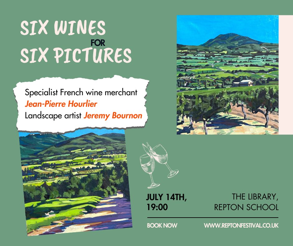 Indulge your senses by discovering some of the most exquisite French wines whilst exploring curated artworks selected to reflect their fascinating regional origins, in the prestigious library of the Old Priory, built over 900 years ago.
Tickets reptonfestival.littleboxoffice.com/events/76439