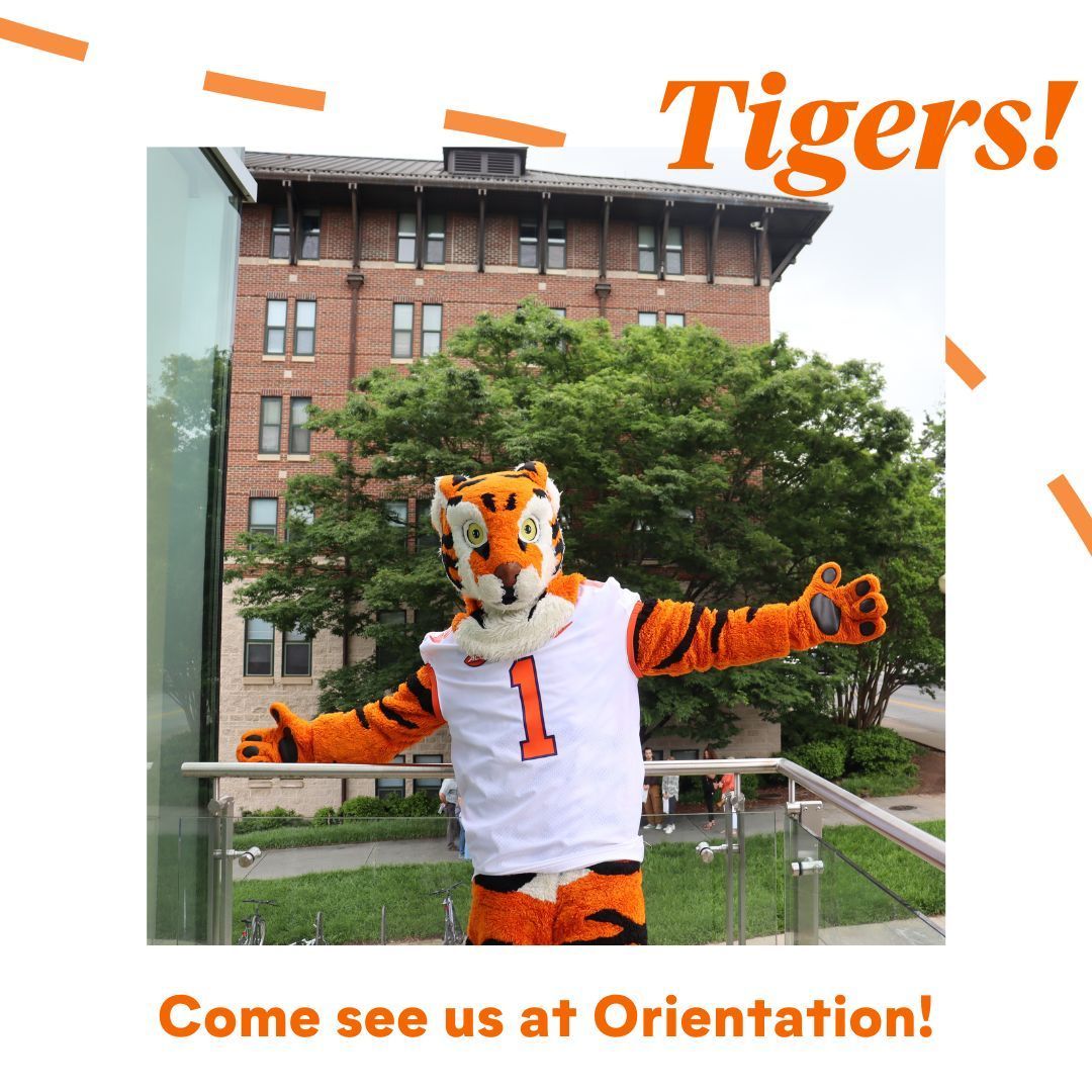 Hey Tigers! 🐾  Ready to kickstart your Clemson journey? Don't miss us at orientation – swing by our booth to get all the info you need for a smooth start to the semester. See you there! 🧡🖤  

#ClemsonOrientation #ClemsonParking
