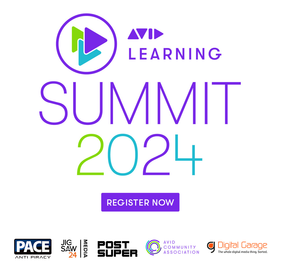 Avid's tweet image. We're thrilled by the support from our sponsors, PACE Anti-Piracy, Jigsaw 24, Post Super, Digital Garage and the Avid Community Association and their commitment to the next generation of creators.
SIGN UP TODAY ▶️ bit.ly/44IodB0
#avidlearningsummit #avidlearning