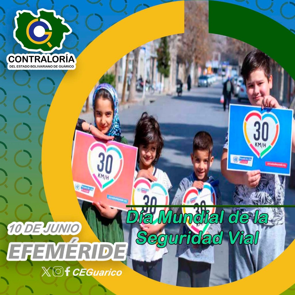 CEGuarico's tweet photo. #CEBGInforma #10Jun Desde 1945, año en que se modificó el sentido del tránsito vehicular americano, se conmemora el Día Mundial de la Seguridad Vial, con el fin de minimizar los riesgos en dicha materia. #Efemerides #CEBG #SNCF 
@CGRVenezuela @jcpaez23 https://t.co/PnSBRtdDML
