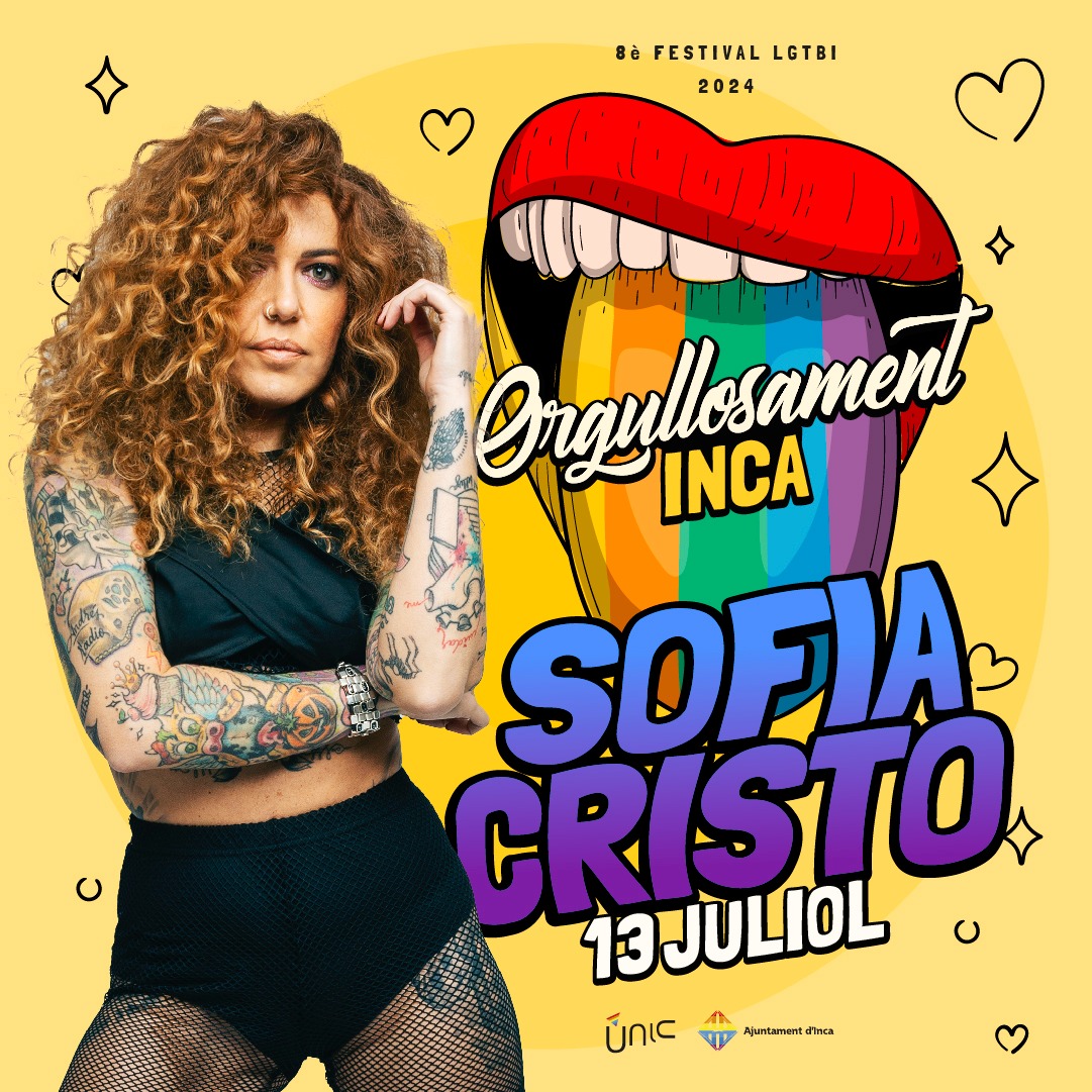 AssociacioUnic's tweet photo. PRIMERES CONFIRMACIONS DE L'#OrgullosamentInca2024! 🏳️‍🌈✨🏳️‍⚧️ https://t.co/TtAyTJ95ya