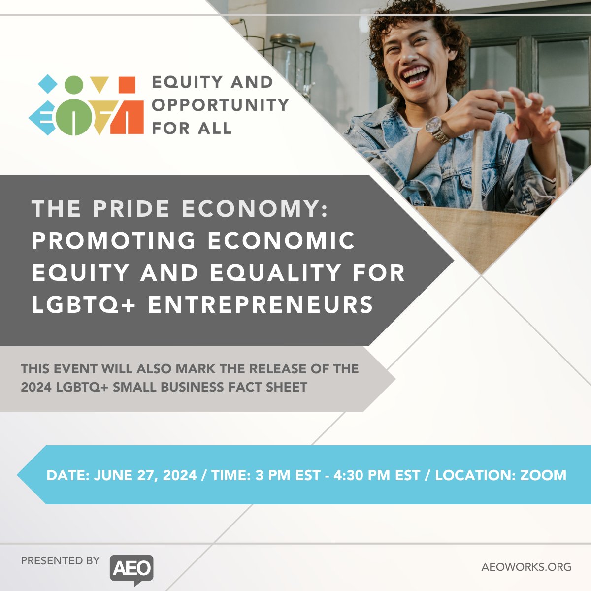 How can you positively impact the LGBTQ+ business community? Join <a href="/AEOworks/">AEO</a> for the "The Pride Economy" on 6/27 at 3 PM EST. This virtual event aims to educate and equip #smallbiz service providers on how to effectively serve these entrepreneurs. RSVP now: ow.ly/xXUT50S20Tu