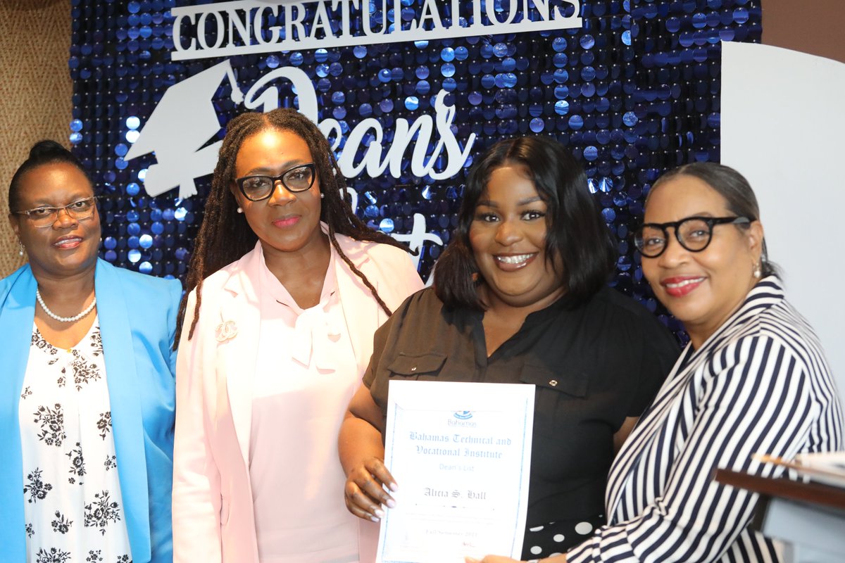 BTVI242's tweet photo. Sharing with you the recent pride and excitement felt by our BTVI Grand Bahama Family as they honoured Dean's List students for fall 2023 and spring 2024.
.
.
.
#topstudents #highflyers #highacheivers #btviproud #btvigrandbahama #grandbahama #grandbahamaisland #tvet #teched https://t.co/Nn4YkjuCO9
