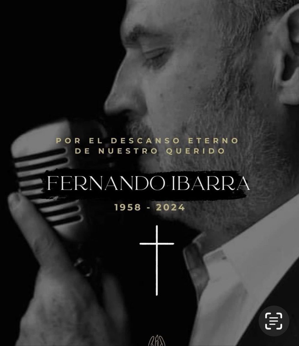 Lamento profundamente la muerte de mi querido amigo Fernando Ibarra, tu voz y tus canciones nos acompañarán siempre 🙌🏼, descansa en paz 🙏🏼🕊️.