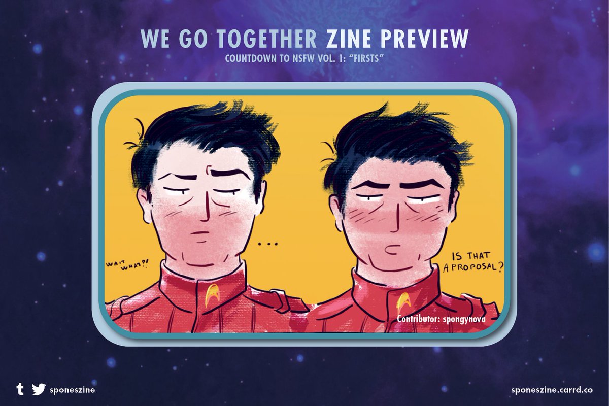 Countdown to Zine Time!☄️

Here is a sneak peek from one of our contributors, Spongynova (@/spongynova on tumblr)!