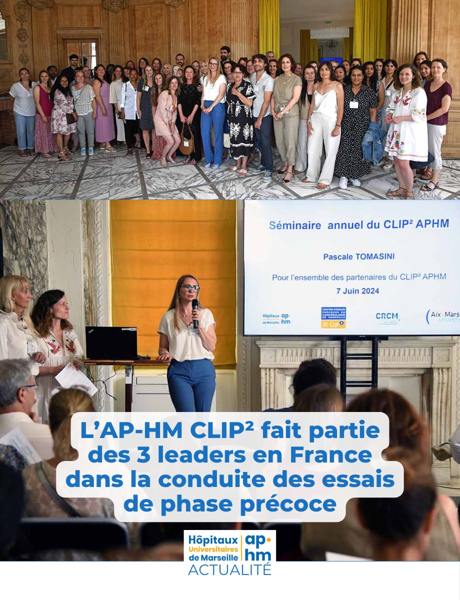 ACTU • L’AP-HM CLIP² ( @APHMphaseIonco ) fait partie des 3 leaders en France dans la conduite des essais de phase précoce. fr.ap-hm.fr/actu/aphm-clip…

#APHM #Oncologie #Recherche #Innovation #Cancer #EssaisCliniques #ThérapiesInnovantes #OncoSafety #MédecineDePrécision