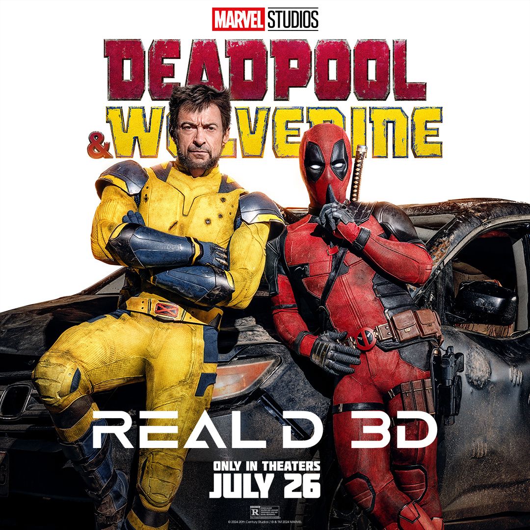ScreenBinge's tweet photo. Claws out for feels! ⚔️❤️💛 Deadpool &amp; Wolverine's action-packed friendship gets the 3D treatment!  Get up close and personal with #DeadpoolAndWolverine in RealD 3D. It's only in theaters on July 26! 

@Marvel

#unlikelyfriends #Marvel #Deadpool #Wolverine #RealD3D #screenbinge https://t.co/Ke173E9CK6
