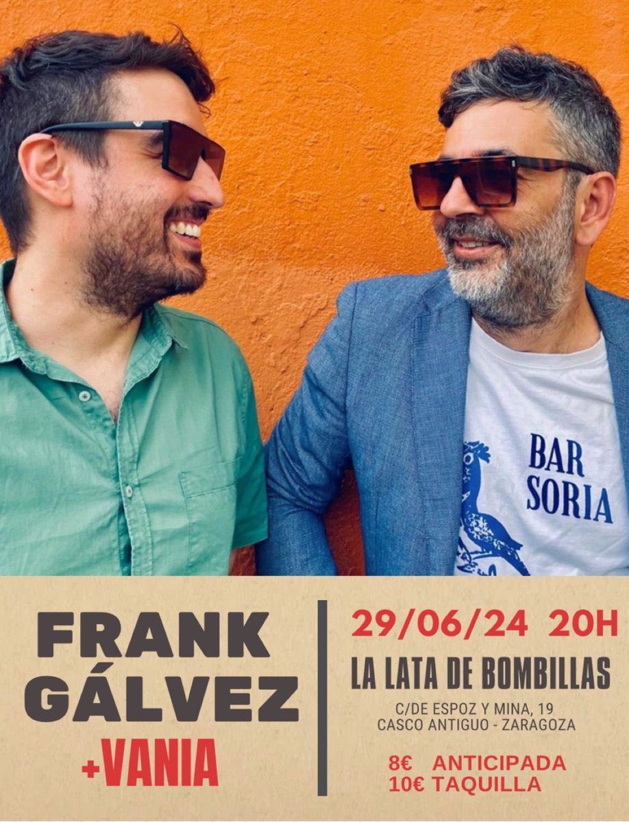#zaragoza nos vemos en nada. Entradas aquí mutick.com/e/entradas-fra…