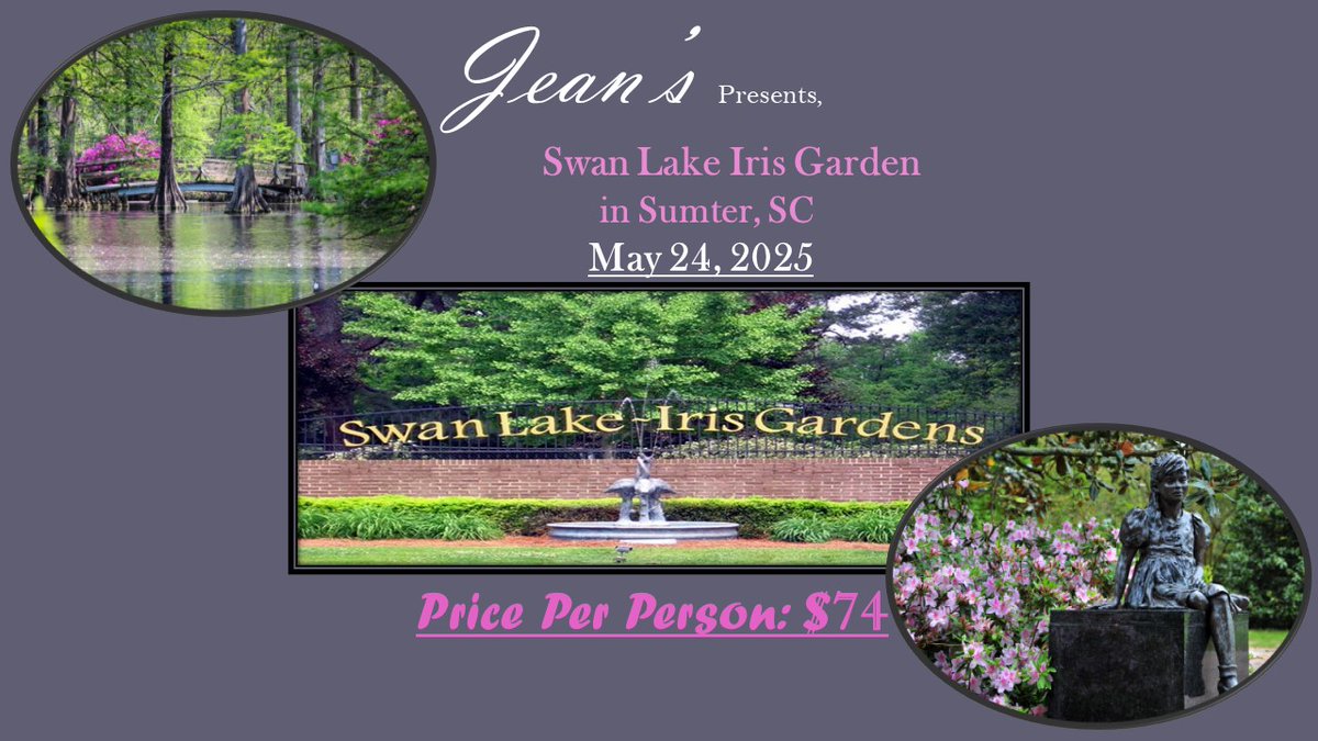 For more information visit our website at jeansbussvc.com/our-tours
call our office at 864-242-1673
or email Erica at erica@jeansbussvc.com

#ridewithjeans #Travel