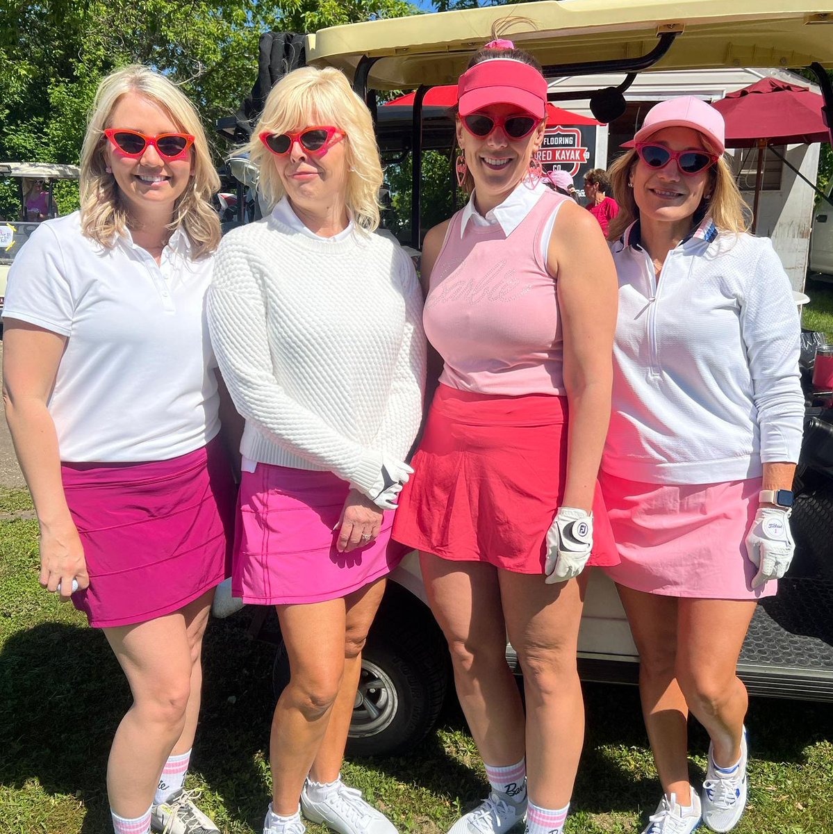 crane_steel's tweet photo. PJ's wife, Sheila and Devin's wife, Jana tore up the golf course over the weekend during a Barbie themed Pinkest Owl Golf Tournament in support of local Breast Cancer Research initiatives. β³
Thank you to Glenlea Golf Course for an incredible day!
#thepinkestowl #golfmb https://t.co/sMVtL79xbP