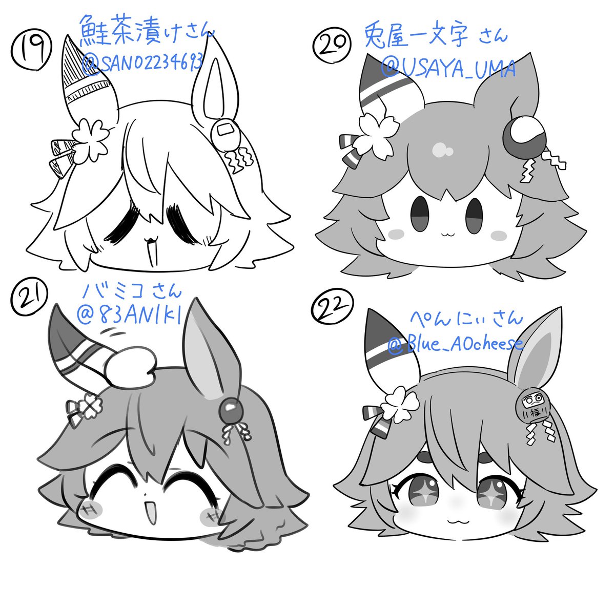 ほとんどの方にご確認いただけたので、やるだけやって答え合わせしてませんでした…すみません… 