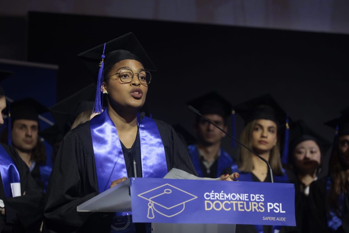 psl_univ's tweet photo. 🎓"You are the embodiment of the Science of tomorrow and its impact on our societies.” - Alain Fuchs, president of Université PSL
On Friday, June 7th was the PhDs' ceremony of PSL, congratulations to all PhDs and good luck with all their new projects! 👏 https://t.co/noZ6rMAelu