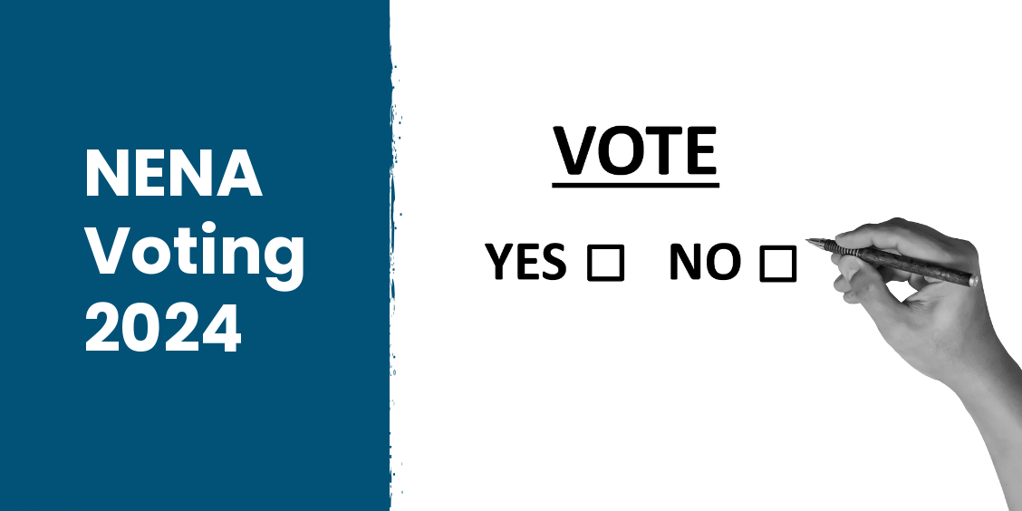 NENACanada's tweet photo. Voting for NENA Board of Directors is open. The link to vote will be sent to the members from the NENA Webmaster.

Le vote pour le conseil d'administration de l’ANIIU est maintenant ouvert. Le lien pour voter sera envoyé à tous les membres de l’ANIIU par le Webmaster de l’ANIIU https://t.co/IqJzrUIyhy