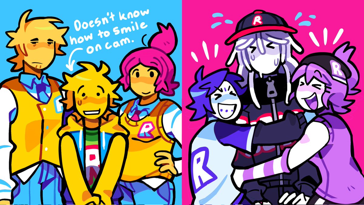 snailful's tweet image. Roblox siblings #robloxart