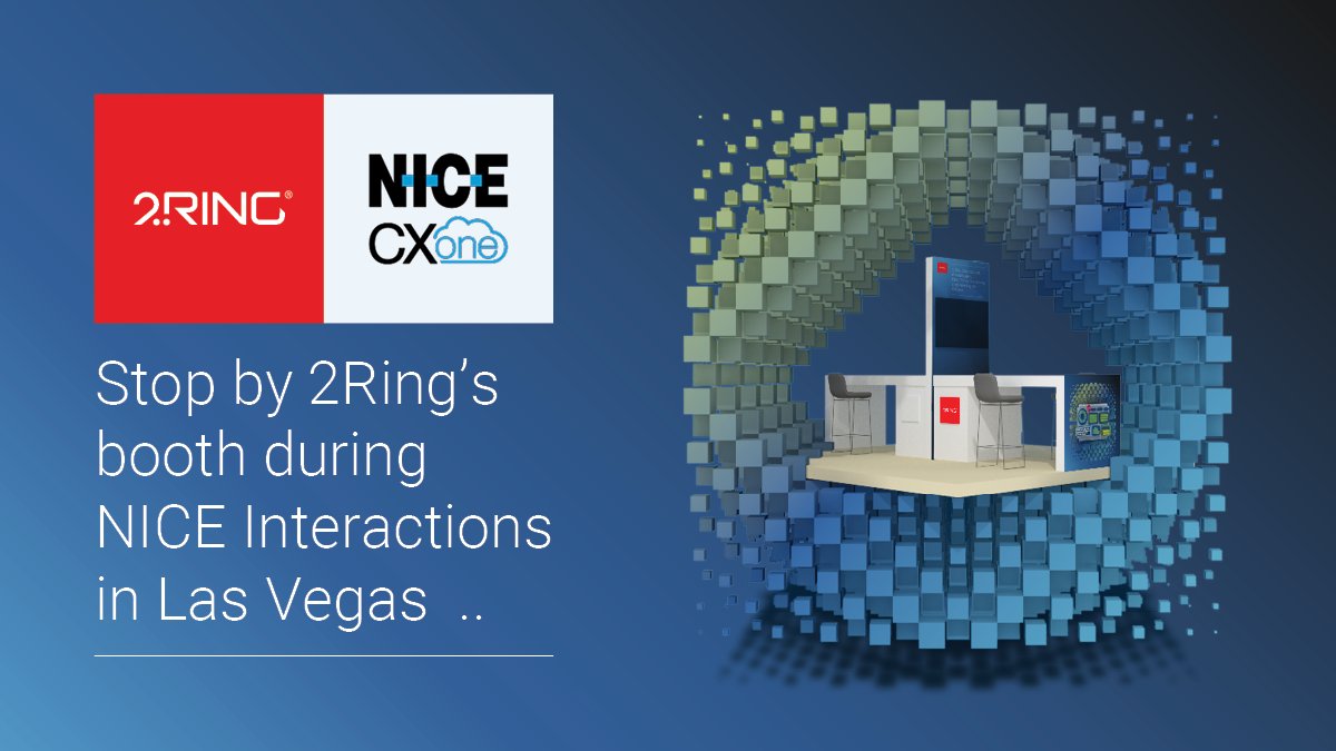 2RingCX's tweet photo. NICE Interactions 2024 in Las Vegas starts today! 🎉 Be sure to visit #2RingCX in the Innovation Hall later today to see our newest innovations in #realtimereporting &amp; #realtimealerting for #CXone and connect with our team. See you there! 👋😊#NICEInteractions2024  #NICEi2024 #CX https://t.co/KdSZzdvzg4