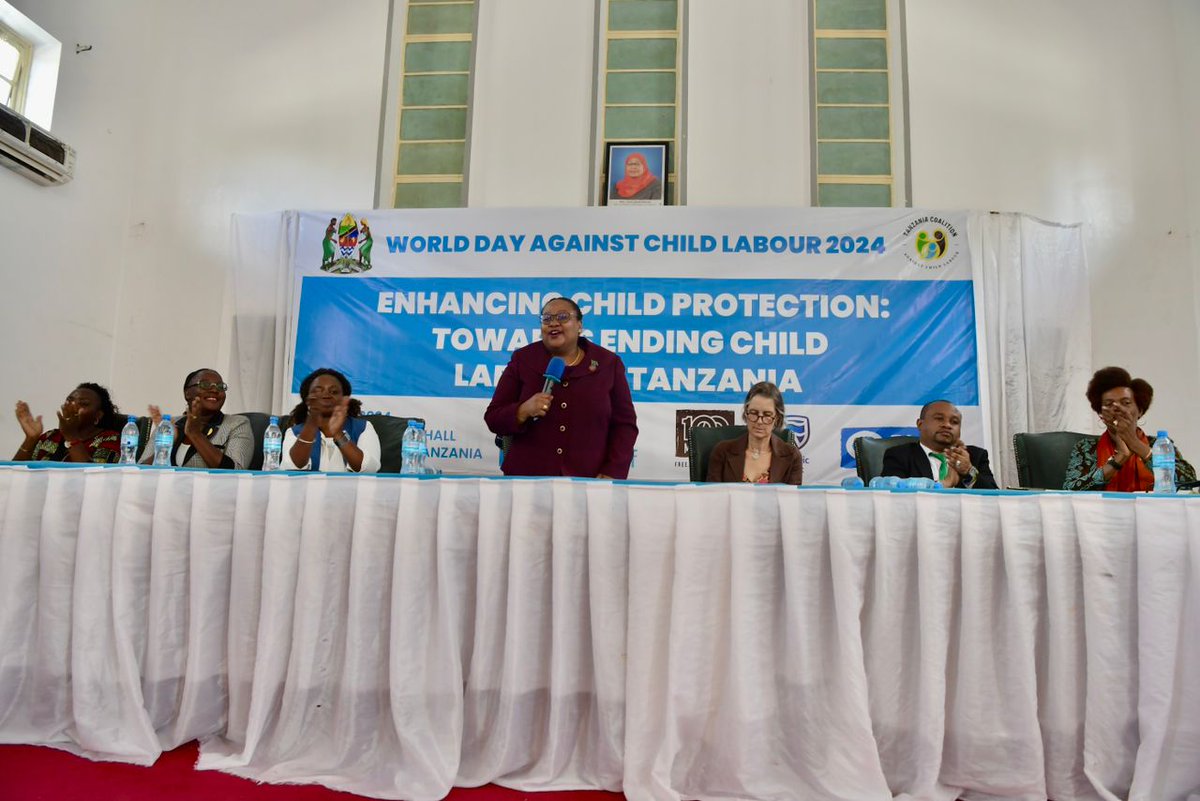 Our partners <a href="/TanzaniaChild/">TANZANIA COALITION AGAINST CHILD LABOUR</a> held an impactful high-level national dialogue on child protection policies in the build up to #WorldDayAgainstChildLabour this week

📢 Gvmt Ministers, UN reps, CSOs &amp; survivor-advocates united in action to #EndChildLabour. Follow them to learn more!