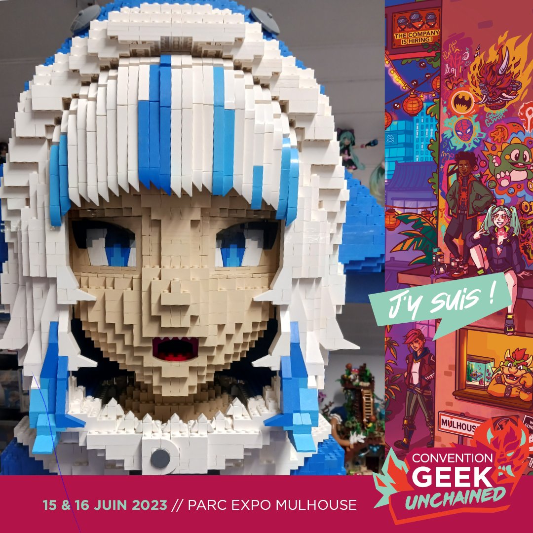 bad_brick_boy's tweet photo. Venez nombreux à la Geek Unchained à Mulhouse ce week-end pour prendre une photo avec Gura ! 
#geekunchained #lego #gawrgura #gawrt https://t.co/4tjIJzkyHO