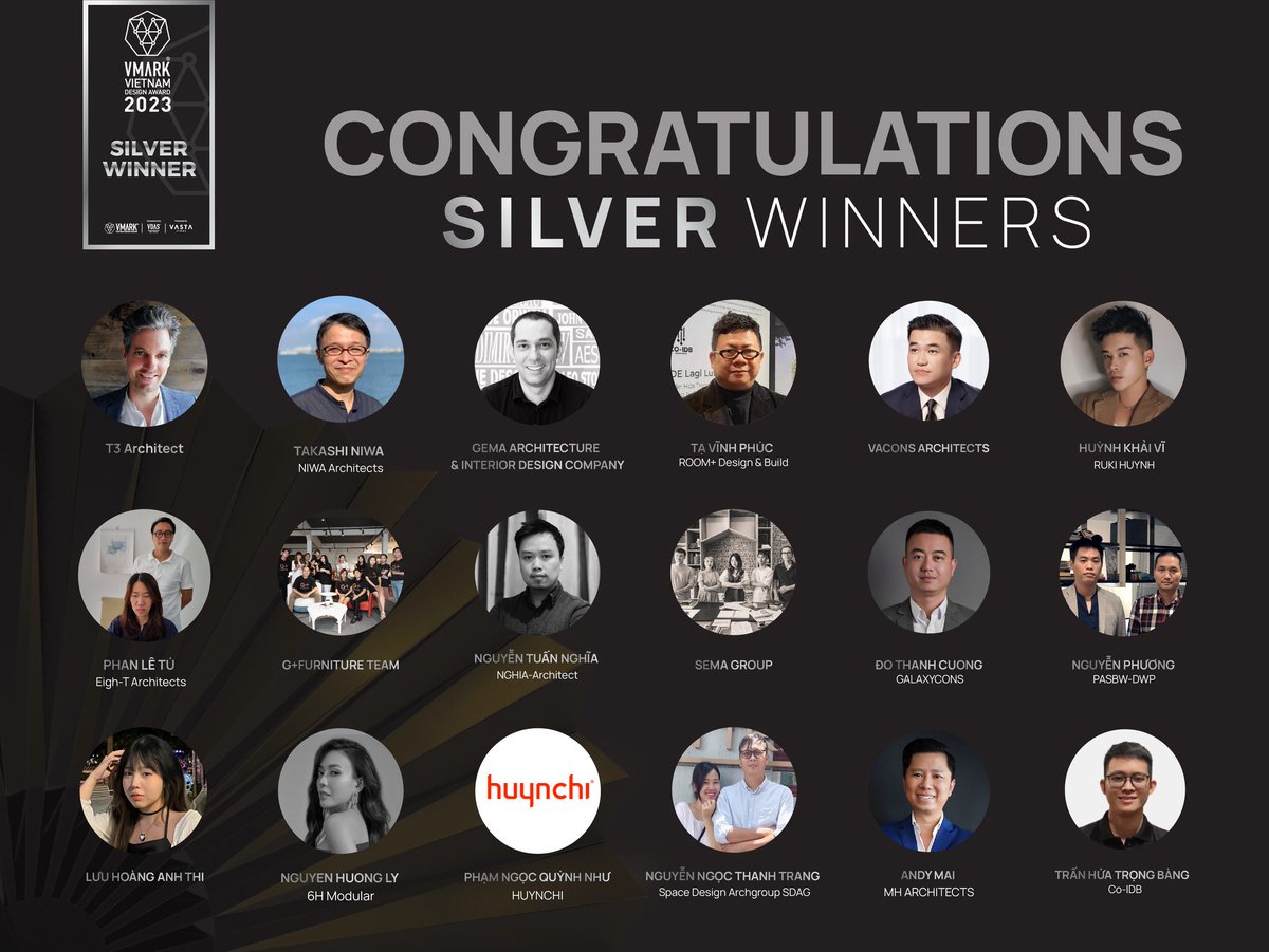 VmarkAward's tweet image. [𝐕𝐌𝐀𝐑𝐊 𝐕𝐈𝐄𝐓𝐍𝐀𝐌 𝐃𝐄𝐒𝐈𝐆𝐍 𝐀𝐖𝐀𝐑𝐃 &amp;amp; 𝐖𝐄𝐄𝐊 𝟐𝟎𝟐𝟒]
15 &amp;amp; 16 Oct. 2024

LOOKING BACK AT THE 2023 SILVER AWARD WINNERS
#vmark #vdas #vmarkaward #vdasdesigncommunity