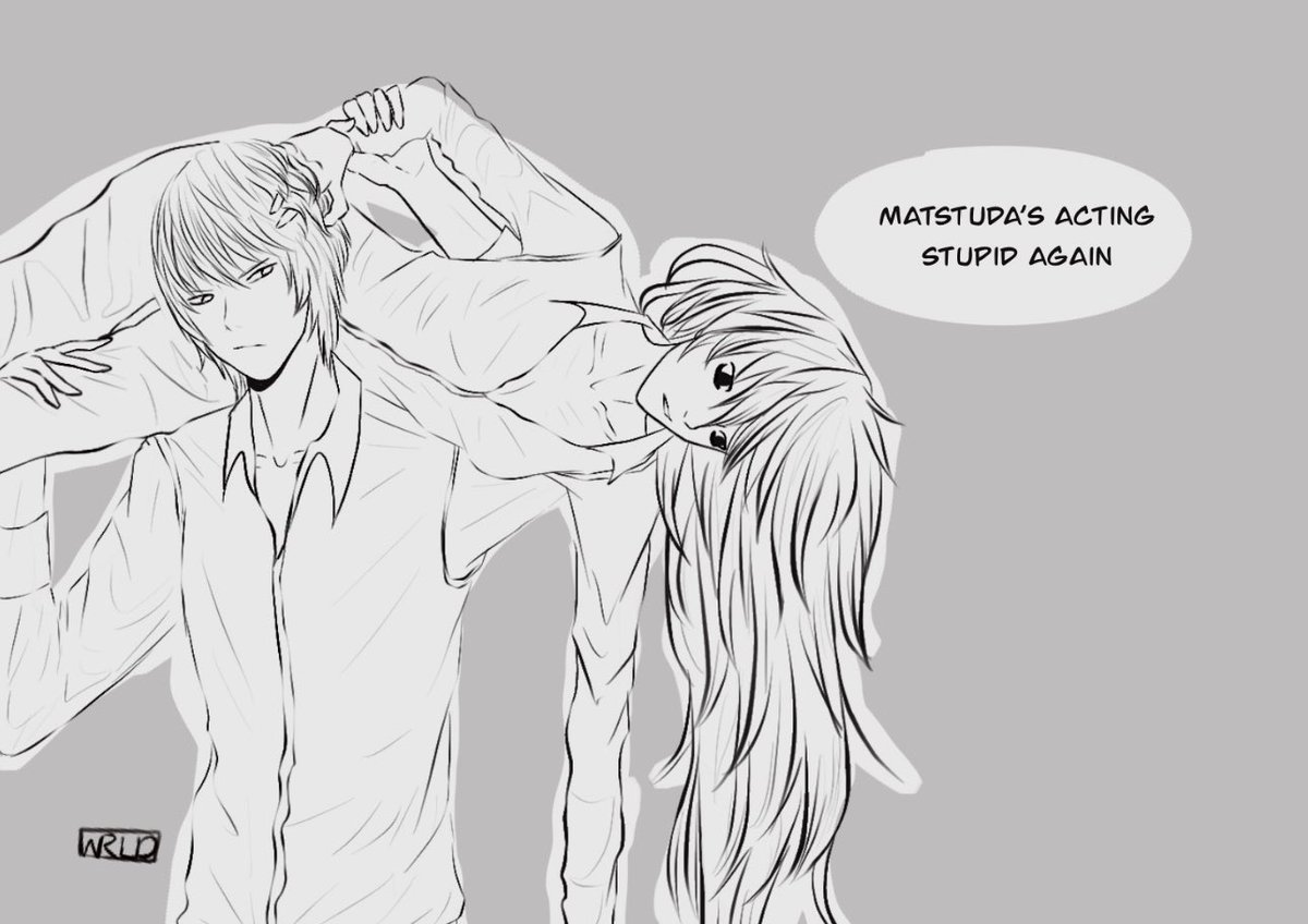 wrld000000's tweet image. would’ve been a cake fight just saying #deathnote #lightyagami #llawiet
