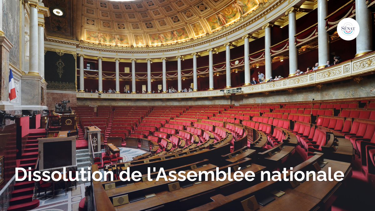 📢 1 - Dissolution de l'Assemblée nationale 

Seule l'Assemblée nationale est dissoute en application de l'article 12 de la Constitution. 

Le mandat des sénateurs ne prend pas fin en cas de dissolution de l'Assemblée nationale : le Sénat assure constitutionnellement la