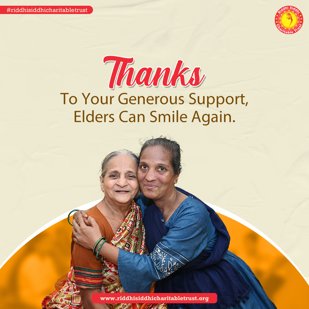 RiddhiSiddhiCT's tweet photo. Your donations are creating better lives for elders in need. Thank you for your continued support. Let’s keep making a positive impact for elders with Riddhi Siddhi Charitable Trust.
.
.
#Charity #SeniorSupport #TransformLives #SupportElders #HelpSeniors #ThankYou #MakeAPositive https://t.co/zlusziMbyl