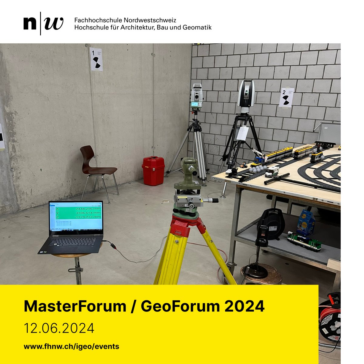 igeoFHNW's tweet photo. Diese Woche, am Mittwoch, 12. Juni 2024, findet das MasterForum und GeoForum am FHNW Campus Muttenz statt. Die Master- und Bachelorstudierenden präsentieren ihre Abschlussthesen. Kommen Sie vorbei! Zum Programm: https://t.co/Cf1fEdQ9Sk
#geomatik #geoforum #masterforum
@HABG_FHNW https://t.co/5Bc3PTziOU