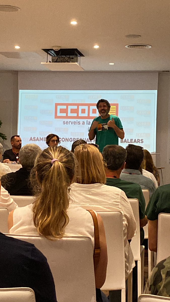 FSC_CCOO_IB's tweet photo. 🎤Asamblea Congresual FSC ILLES Balears 
📆 10 de junio 2024
⏳11:30 hrs
Arrancamos💪💪💪 https://t.co/3KlnrhgPBg