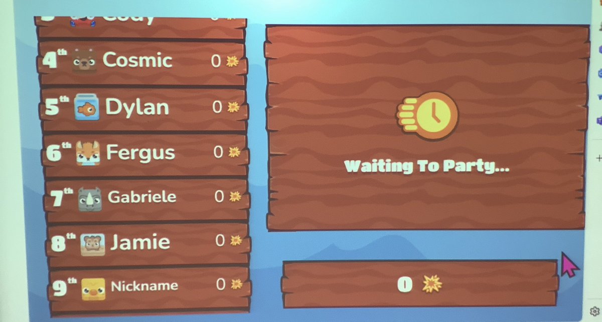 FHSComputing's tweet image. Miss Mutter’s Senior games class are engaged in their @PlayBlooket starter on game genres 

#weareFHS #FHSDigiLearn