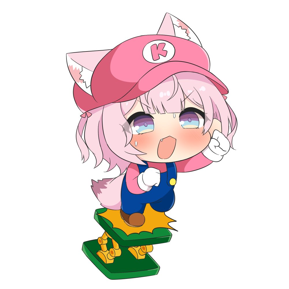 博衣こより ,マリオ 「絶叫ジャンプ #こよりすけっち 」|トゥーミのイラスト