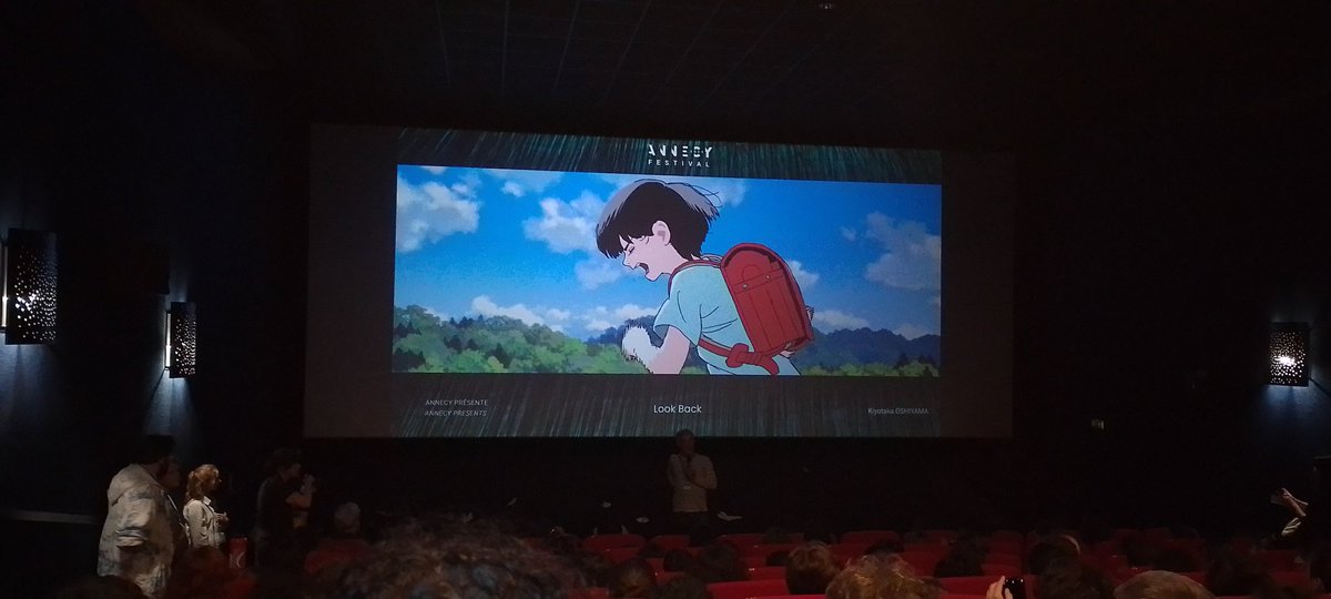 lilbiganim's tweet photo. Première mondiale pour Look Back, en présence de Kiyotaka Oshiyama, qualifié par le réalisateur d'ode aux créateurs.  @annecyfestival https://t.co/AjqeD8nL5H